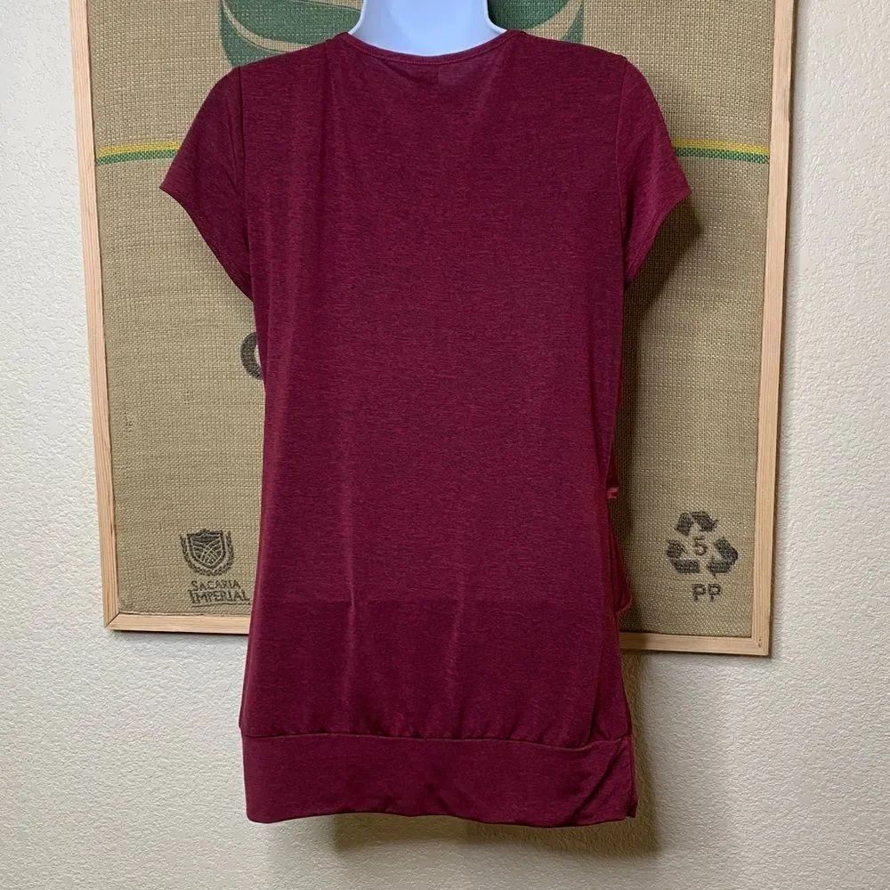 Maurices Deep Red Layered Blouse - Picture 3 of 8